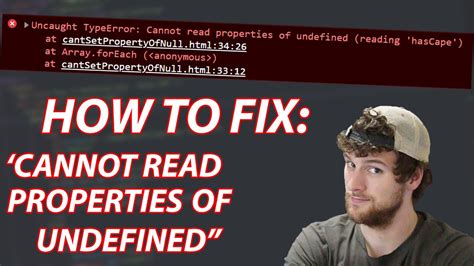 How To Fix Uncaught Typeerror Cannot Read Properties Of Undefined Javascript Debugging