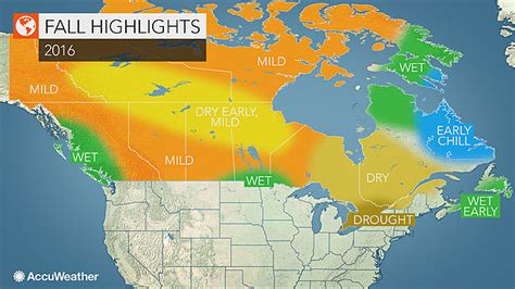 2016 Canada Fall Forecast Drought To Limit Intensity Of