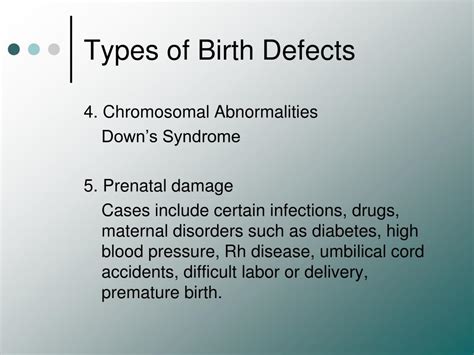 ppt birth defects powerpoint presentation id 633238