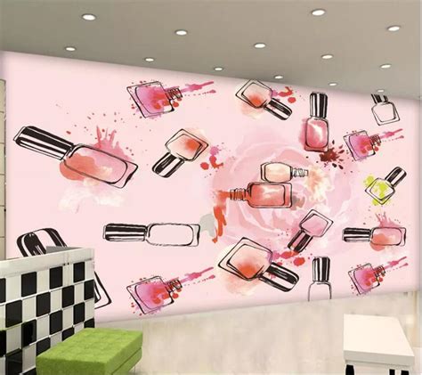 Beibehang Custom Wallpaper 3d Photo Mural Rose Nail Polish Background