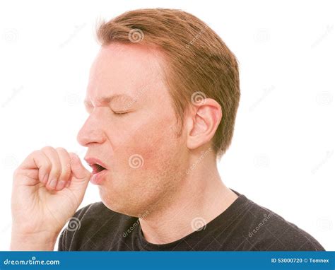 Cough Stock Photo Image Of Retouched Sick Person Cold 53000720