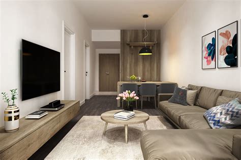 3d Model Residential Space Apartment Livingroom Simple