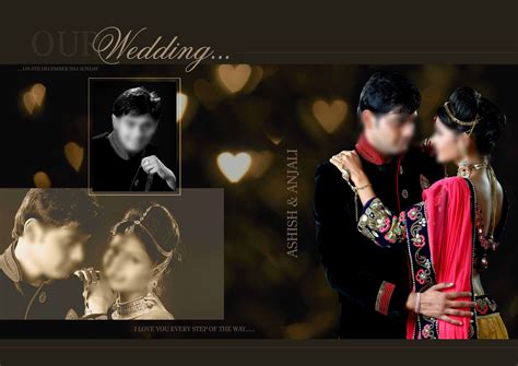 Indian Wedding Album Design Magazine Style Psd Web Undangan
