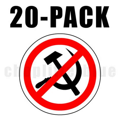 Anti Communist Stickers 20 Pack Ebay