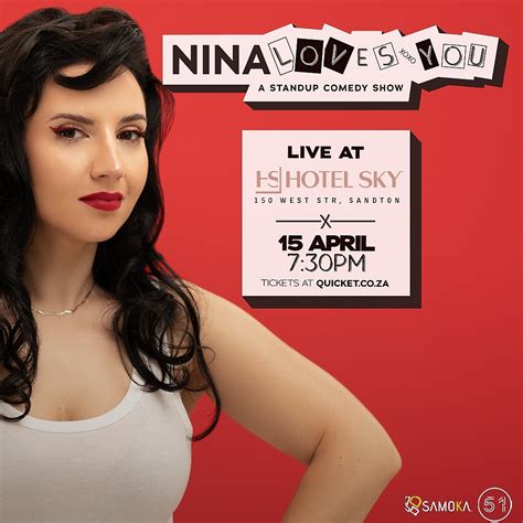 Book Tickets For Nina Loves You Live At Hotel Sky Sandton 15 April 2021