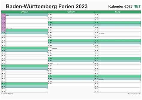 Ferien Baden Württemberg 2023 Ferienkalender And Übersicht