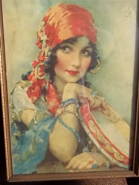 Free Vintage Art 30s Or 40samazing 11x14 Gypsy