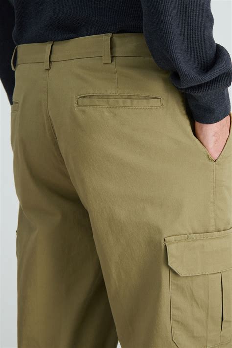 Stretch Comfort Cargo Pant Classic Fit Flat Front
