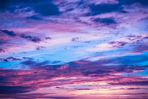 Rainbow Sunset Blue Purple Pink Sky Colorful Cloudscape Etsy Canada