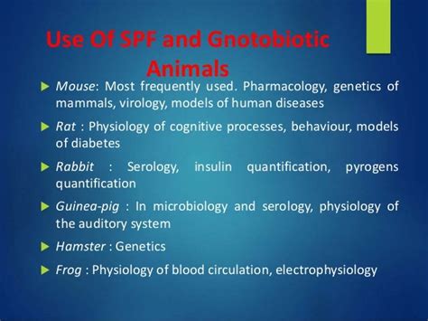 Specific Pathogen Free Animal