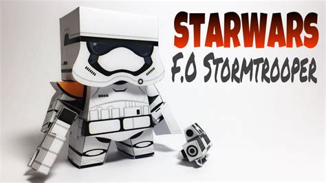 Star Wars Fo Stormtrooper Paper Crafts Tutorial Paper Craft