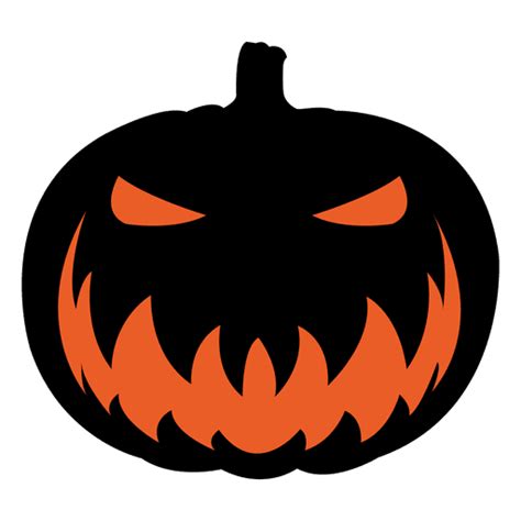 Scary Pumpkin Face 6 Transparent Png And Svg Vector File