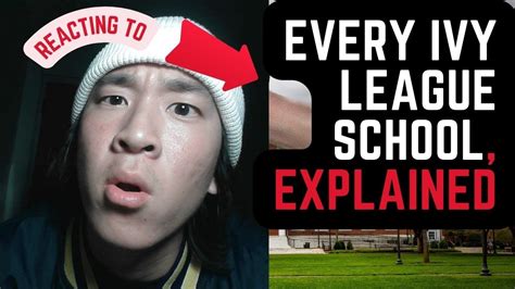 Reacting To Every Ivy League School Explained In 8 Minutes Youtube