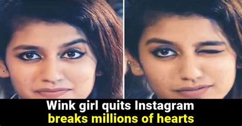 Internet Wink Girl Priya Prakash Varrier Quits Instagram Read Details