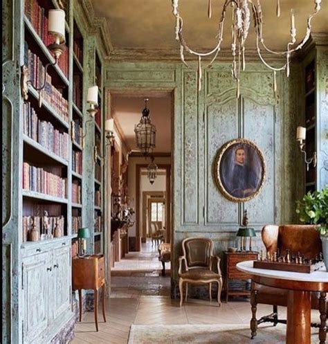 Pin by John Sullivan on decor | French country decorating, Chateaux interiors, Home library design