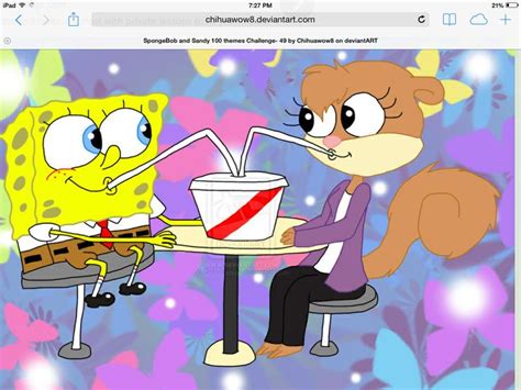 Spongebob And Sandy Are The Cutest Couple Spongebob And Sandy Cute