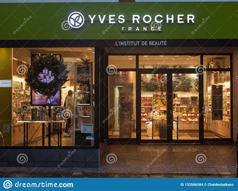 Yves Rocher Logo In Front Of Their Main Store For Montreal