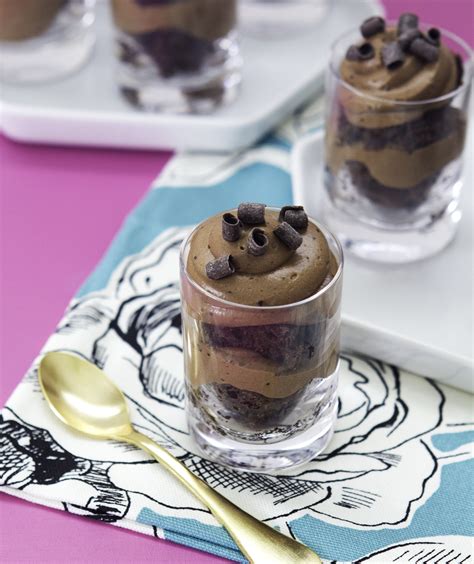 Individual candy cane dessert cups recipe from pillsbury Chocolate Mousse and Brownie Trifles | Mini Christmas Desserts You'll Want to Add to Your Wish ...