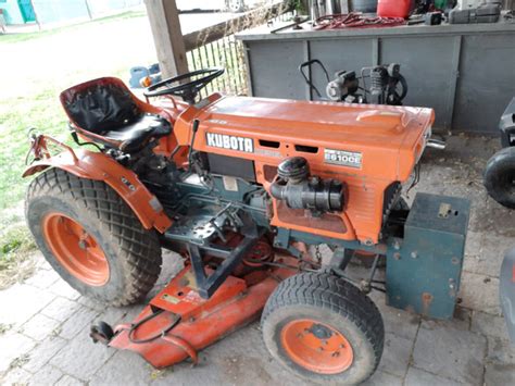 Kubota B6100e Tractor With Cutting Deck Farming Equipment London