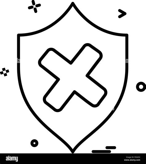 On Protection Security Shield Icon Vector Design Stock Vector Image