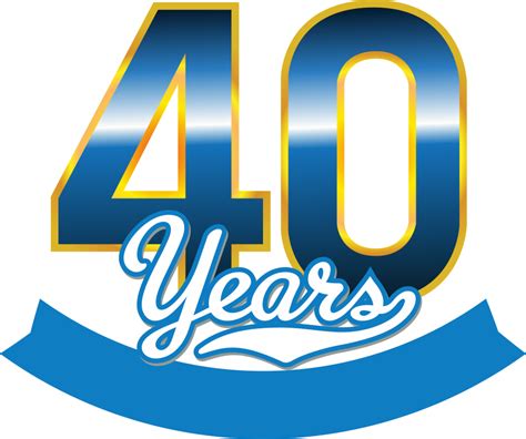 40 Years Logo Vector Free Vector Design Cdr Ai Eps Png Svg