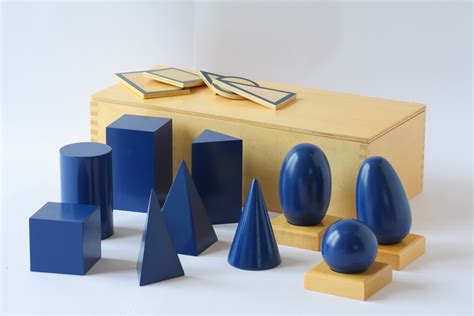 Geometric Solids Bases In Box Montessori Pre School Supplies