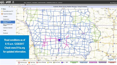 Iowa Dot Road Conditions Map