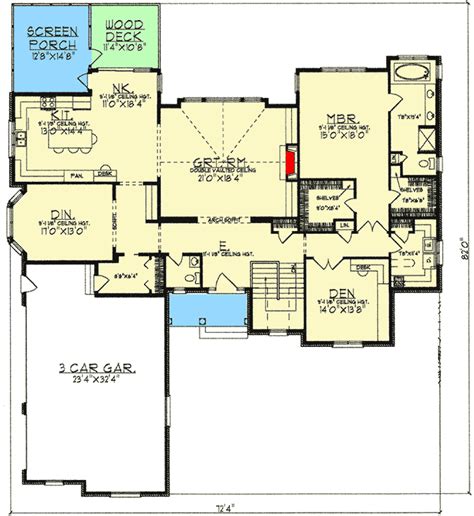 House Plans With Two Master Suites On First Floor Plan 69691am One