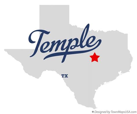 Map Of Temple Tx Texas