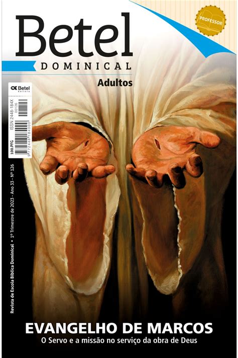 Revista Betel Dominical Adulto Professor Capa Dura 1º Tri 2023