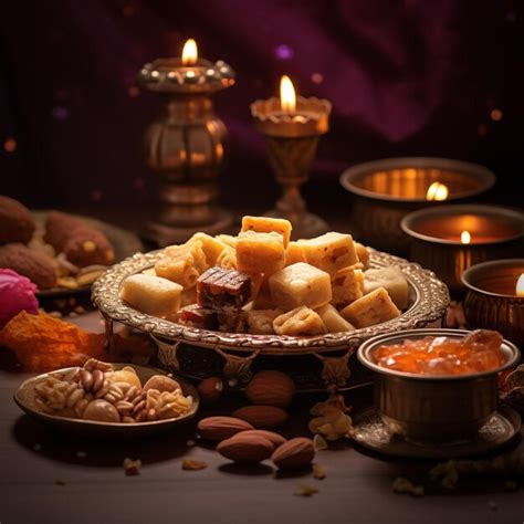 Premium Photo Diwali Sweets Mithai Indian