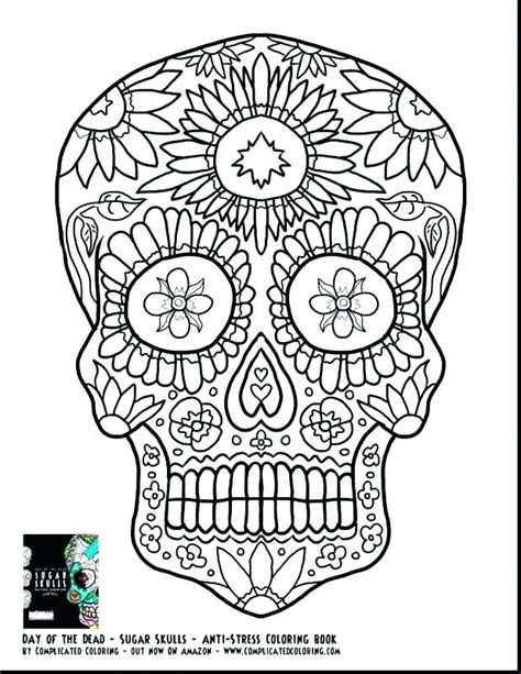 Sugar Skull Coloring Pages Pdf at GetColorings.com | Free printable