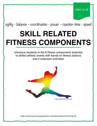 6 Skill Related Components Of Fitness Slide Share