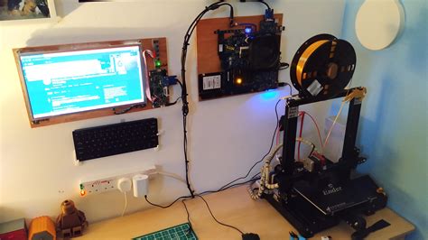 I Wall Mounted A Recycled Laptop Motherboard And Monitor To Use As A