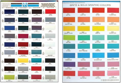 Download 36 Ppg Car Paint Colors Chart