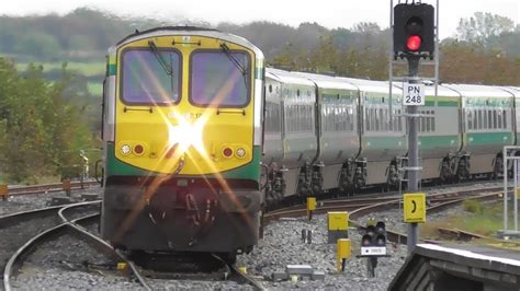 Irish Rail 201 Class Loco Mark 4 Intercity Train Portarlington