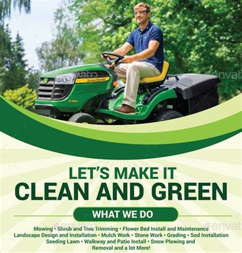 7 lawn mowing flyer designs and templates psd vector eps