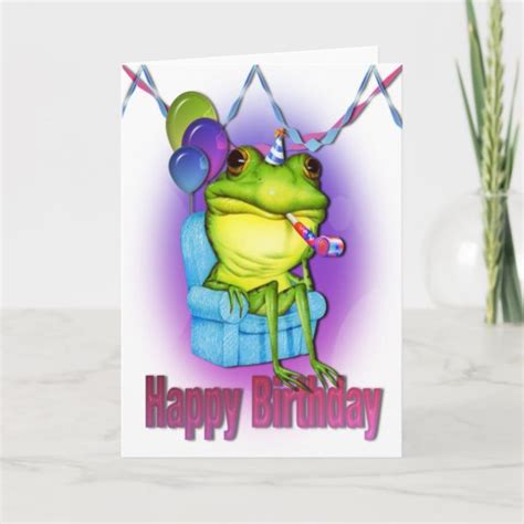 Frog Birthday Cards Free Printable
