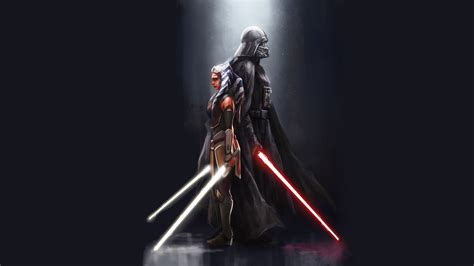 Download Darth Vader Ahsoka Tano Tv Show Star Wars Rebels Hd Wallpaper