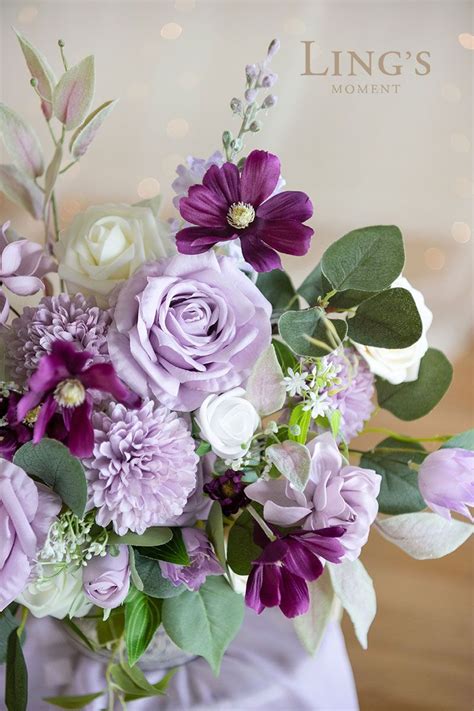 purple wedding decor | Purple wedding bouquets, Purple bridal bouquet, Purple flower arrangements