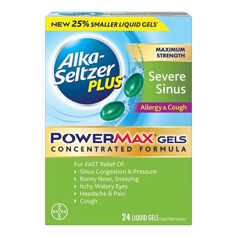 Buy Alka Seltzer Plus Maximum Strength Power Max Sinus Y And Medicine