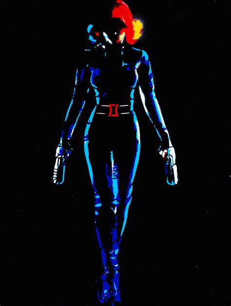 Black Widow Neon Spray Painting On Sheet Metal Etsy