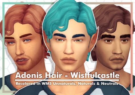 Adonis Hair Wistfulcastle Recolor By Cubersims Sims 4 Sims