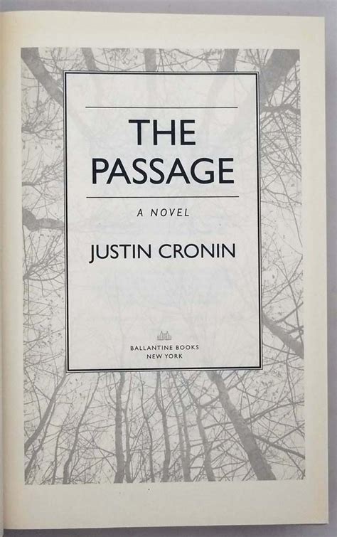 The Passage Trilogy Justin Cronin 1st Edition 3 Vols Set Rare