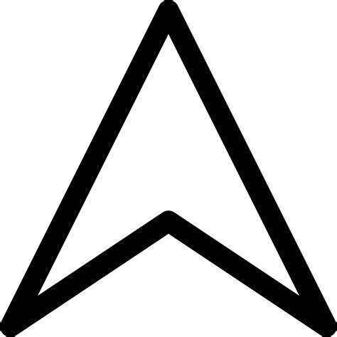 Triangle Arrow Up Transparent Png Stickpng