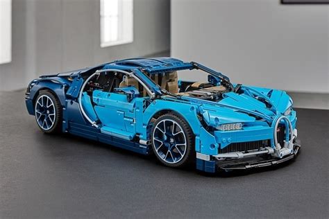 The bugatti model car measures over 5 inches (14cm) high, 22 inches (56cm) long and 9 inches (25cm) wide. LEGO Technic Bugatti Chiron