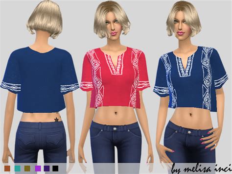 Sims 4 Cropped Top Cc