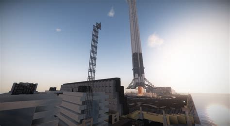 Realistic Spacex Falcon 9 Landing Minecraft Map