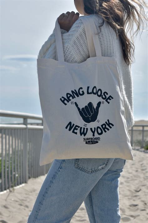 Hang Loose Tote Bag Surfboardtribenyc