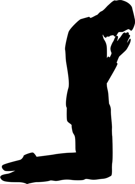Children Praying Silhouette At Getdrawings Free Download